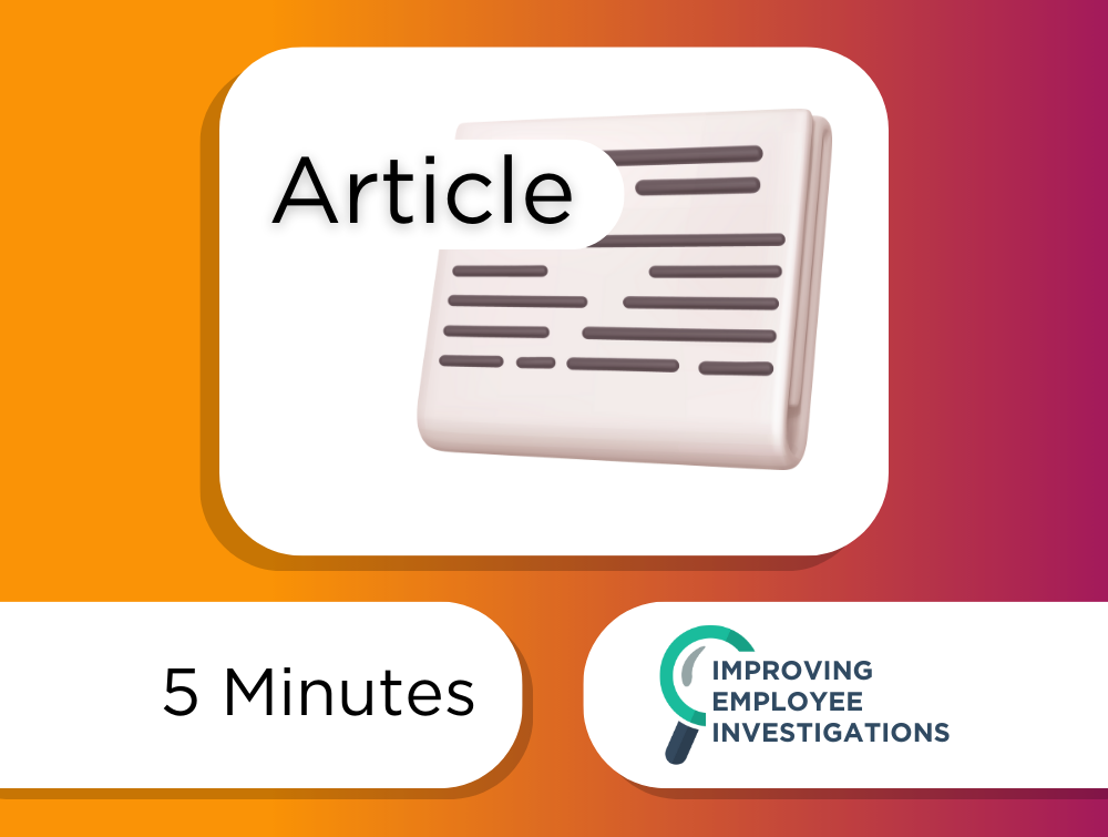 Article - 5 Minutes