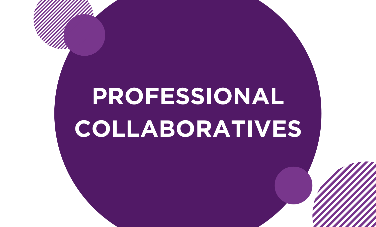 Professonal Collaboratives inside purple circle